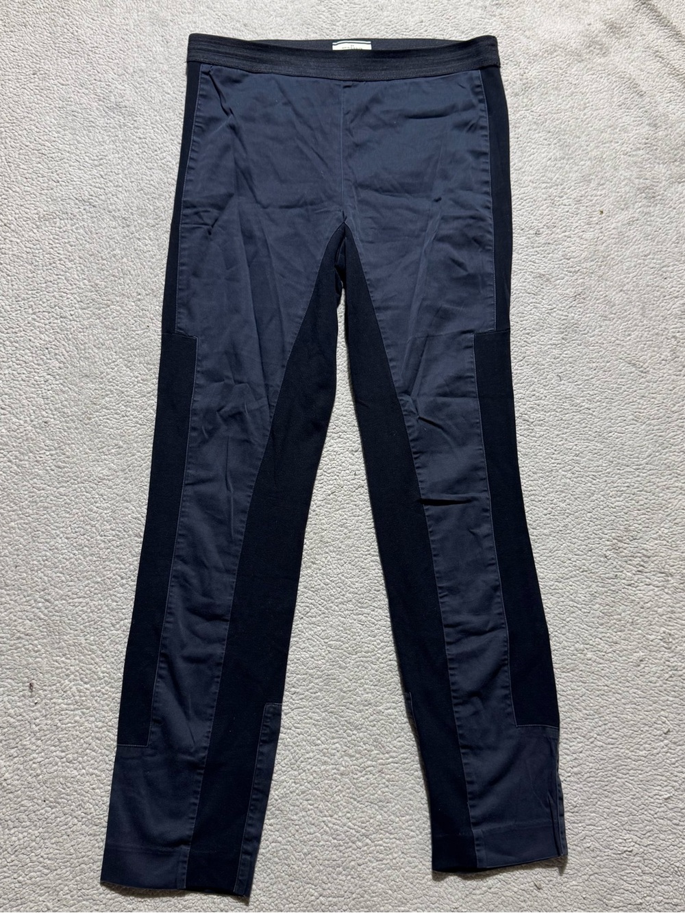 By Malene Birger Pants Womens 38 (Medium US) Two Tone Black Stretch Ankle 29x27